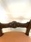 Antike viktorianische Esszimmerstühle aus geschnitztem Nussholz, 4er Set 6