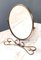 Vintage Italian Vanity Mirror with Brass Frame 1