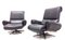 Leather Swivel Armchairs by André Vandenbeuck for Strässle, 1960s, Set of 2 4
