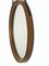 Round Pine Scandinavian Mirror. 1960s 4