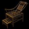 Antique Chinese Handcrafted Bamboo Lounge Chair, 1860s 1