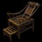 Antique Chinese Handcrafted Bamboo Lounge Chair, 1860s, Image 1