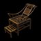 Antique Chinese Handcrafted Bamboo Lounge Chair, 1860s, Image 8