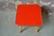 Tavolino o comodino rosso, anni '50, Immagine 4