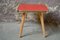 Red Plant Table or Nightstand, 1950s 1