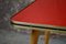 Tavolino o comodino rosso, anni '50, Immagine 5