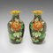 Kleine japanische Vintage Cloisonne Posy Blumenvasen aus Keramik, 2er Set 1