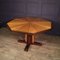 Mid-Century Italian Round Brown Table, Image 8