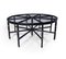 Stitched Leather and Brass Table by Jacques Adnet, Image 2