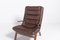 2 Scandinavian High Back Lounge Chairs & Stool from Kleppe, Set of 3, Image 10