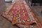 Vintage Turkish Oushak Handwoven Red Wool Runner Rug 3