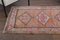 Vintage Turkish Oushak Handwoven Pink Wool Runner Rug, Image 6