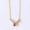 Vintage Necklace in 18k Gold with Ruby ​​and Diamonds, 1970s 1