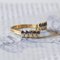 Vintage 18k Gold Ring with Sapphires nd Diamonds, 1970s, Image 3