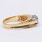 Vintage 18kt Gelbgold Ring mit 3 Diamanten, 1960er 3