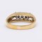 Vintage 18kt Gelbgold Ring mit 3 Diamanten, 1960er 4