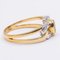 Vintage 18 Karat Gold Diamant und Saphir Ring, 1980er 3