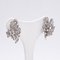 Vintage 18k White Gold Earrings with Diamonds, 1960s, Set of 2 2