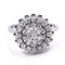 18k White Gold Dome Ring with Diamonds, Image 1