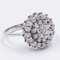 18k White Gold Dome Ring with Diamonds, Image 2
