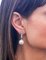 South-Sea Pearl Emeralds Diamonds,18 Karat White Gold Dangle Earrings, Set of 2, Image 4
