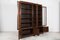 Slim English Glazed Bookcases in Oak, Set of 2, Image 6