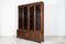 Slim English Glazed Bookcases in Oak, Set of 2, Image 7