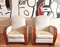 Large Art Deco Convertible Armchairs, Set of 2 1