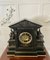Large Antique Victorian Marble and Bronze Mantle Clock 8