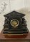 Large Antique Victorian Marble and Bronze Mantle Clock 1