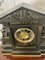 Large Antique Victorian Marble and Bronze Mantle Clock 2