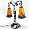 Art Nouveau Light Desk Lamp by Pate de Verre 2