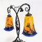 Art Nouveau Light Desk Lamp by Pate de Verre 3