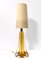 Honey Yellow Murano Glas Tischlampe Gino Cenedese, Italien zugeschrieben 1