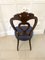 Antique Victorian Carved Walnut Side Chairs, Set of 2, Image 5