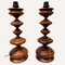 Brazilian Root Wood Turned Large Table Lamps, 1960s, Set of 2, Image 5