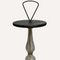Glass & Brass Bonbonniere Portable Pedestal Side Table, 1960s 4
