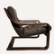 A Leather Lounge Poäng Chair by Noboru Nakamura for Ikea, 1970s, Image 4