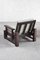 Konstruktivistische Sessel aus Bouclé & Solid Wengé, 1960er, 2er Set 8