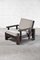 Konstruktivistische Sessel aus Bouclé & Solid Wengé, 1960er, 2er Set 4