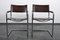 S34 Chairs in Dark Brown Saddle Leather by Mart Stam, Set of 2 2