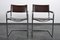 S34 Stühle aus dunkelbraunem Sattelleder von Mart Stam, 2er Set 2