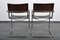 S34 Stühle aus dunkelbraunem Sattelleder von Mart Stam, 2er Set 4