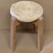 Tabouret Scandinave Mid-Century en Corde de Pin 2