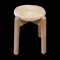 Tabouret Scandinave Mid-Century en Corde de Pin 6