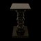 Vintage Black Natural Stone Marble Pedestal or Side Table 7