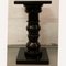 Vintage Black Natural Stone Marble Pedestal or Side Table 3