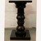 Vintage Black Natural Stone Marble Pedestal or Side Table, Image 3