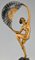 Art Deco Bronze Sculpture of a Nude Fan Dancer by Marcel Bouraine, France, 1925, Image 8