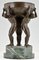 Sculpture Art Déco en Bronze avec Trois Hommes par Maurice Guiraud Rivière, 1930s 3